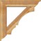 Ekena Millwork Balboa Traditional Rough Sawn Bracket w/ Offset Brace, Western Red Cedar, 8"W x 38"D x 38"H BKT0806X38X38BOA01RWR - alternate 4